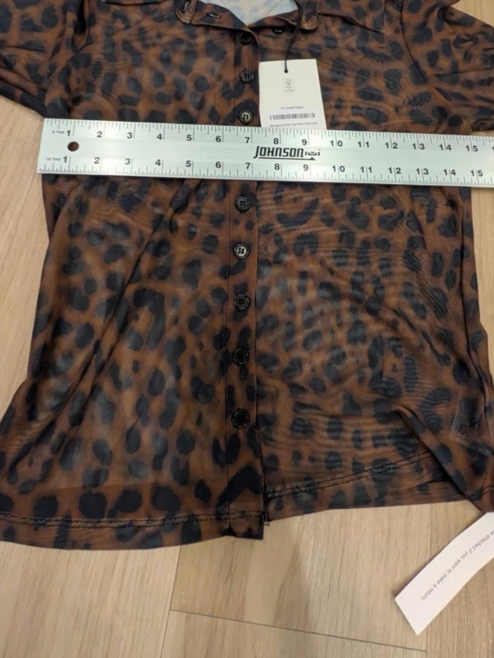 NWT Reformation Margaret Leopard Topped - Picture 6 of 9